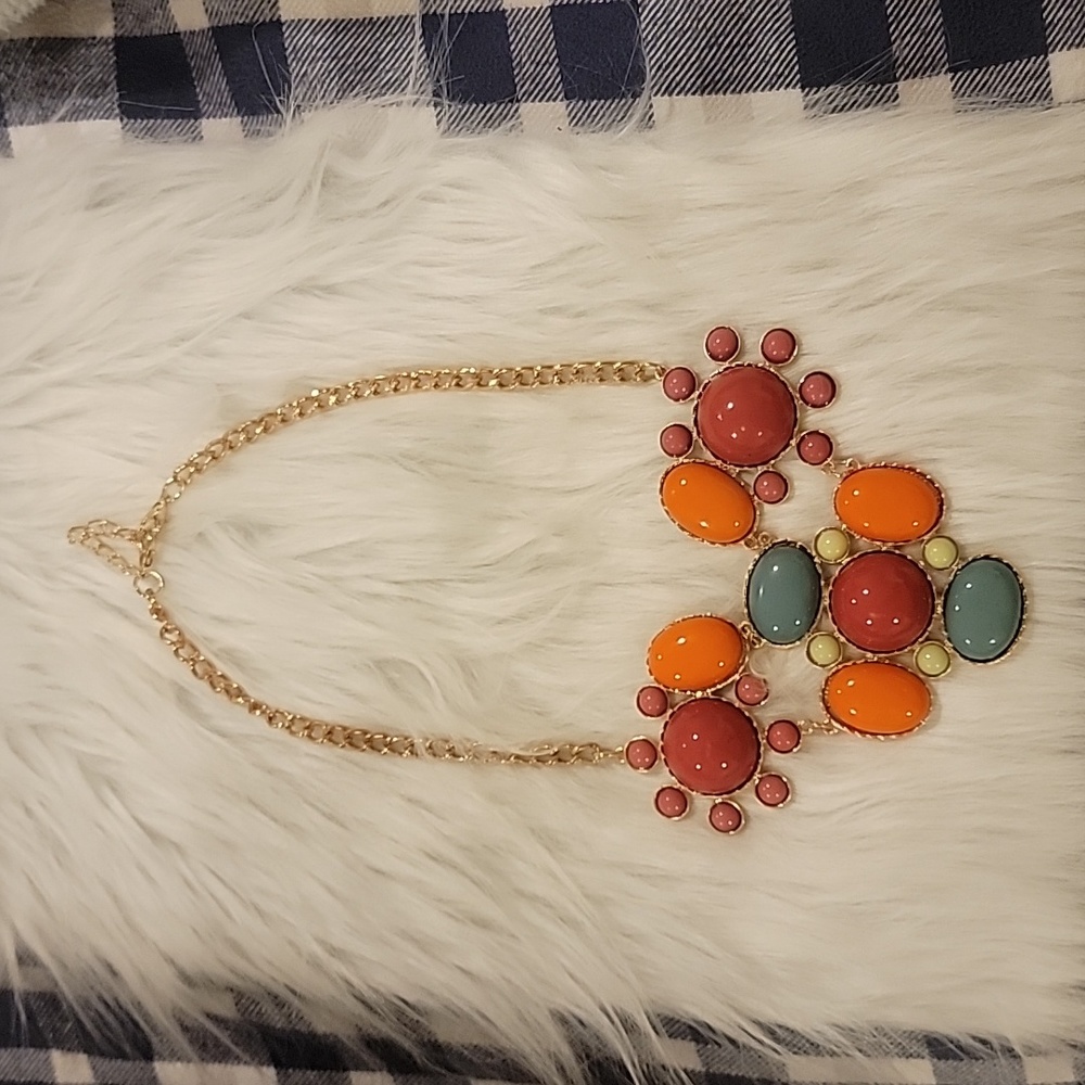 Multicolor bubble necklace